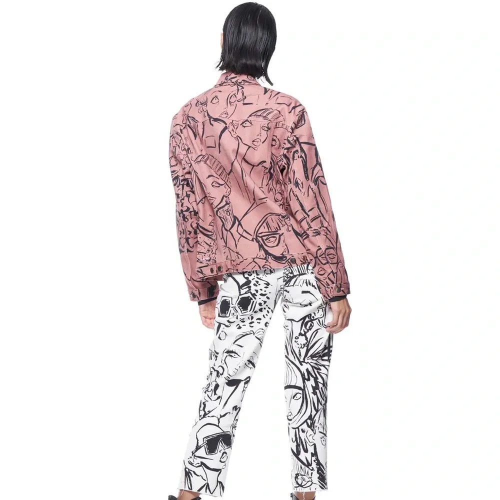 The Kit Olivia Jean Jacket. EUC. Size L. Dusty rose color. - Picture 4 of 5